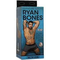 Фаллоимитатор с мошонкой на присоске Signature Cocks - Ryan Bones, цвет телесный - Doc Johnson