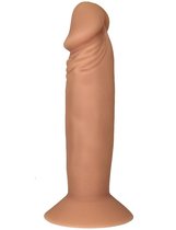 Телесный фаллоимитатор на присоске - 18 см., цвет телесный - Eroticon