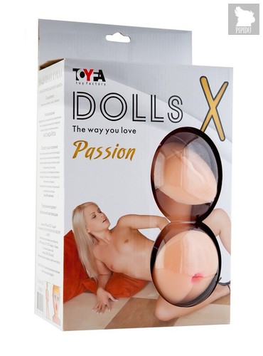 Надувная секс-кукла с реалистичными вставками - Toyfa