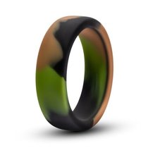 Эрекционное кольцо камуфляжной расцветки Silicone Camo Cock Ring, цвет зеленый - Blush Novelties