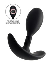 Черная анальная втулка Tord S - 8,5 см., цвет черный - Toyfa
