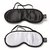 Набор из двух масок на глаза Soft Blindfold Twin Pack, цвет серебряный/черный - Lovehoney