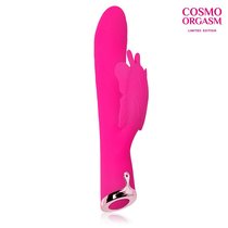 Розовый перезаряжаемый вибратор-кролик с 10 режимами вибрации - 21 см., цвет розовый - Bior toys