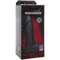 Универсальный фаллоимитатор-насадка KINK - The Perfect Cock 7,5, цвет черный - Doc Johnson