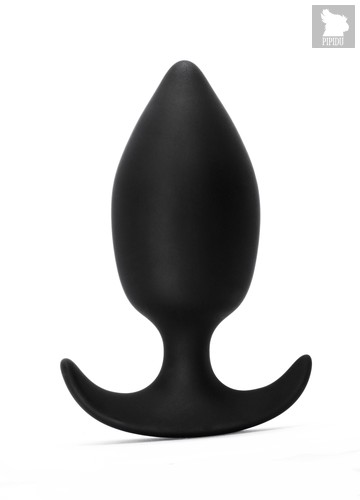 Чёрная анальная пробка Insatiable - 10,5 см, цвет черный - Lola Toys