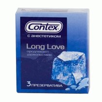 Презервативы с продлевающей смазкой Contex Long Love - 3 шт. - CONTEX