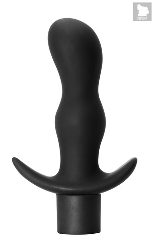 Чёрная анальная пробка с вибрацией Teaser - 12,5 см, цвет черный - Lola Toys