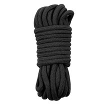 Черная верёвка для любовных игр - 10 м., цвет черный - LoveToy