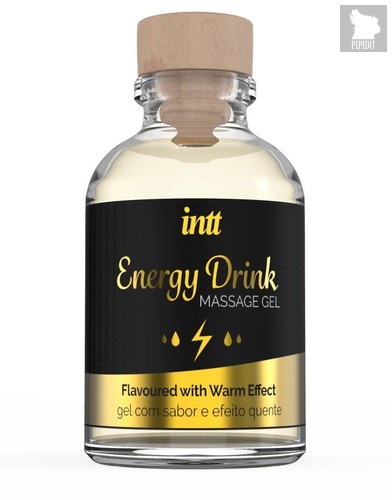 Массажный гель с согревающим эффектом Energy Drink - 30 мл. - INTT