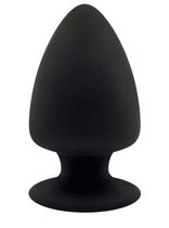 Черная анальная втулка Premium Silicone Plug XS - 8 см., цвет черный - Adrien Lastic