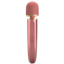 Персиковый жезловый вибратор Power Wand - 29 см., цвет персиковый - Baile