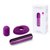 Фиолетовая вибропулька Le Wand Bullet с 2 нежными насадками, цвет фиолетовый - Le Wand