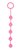 Розовая анальная цепочка с кольцом-ограничителем - 23 см., цвет розовый - Bioritm