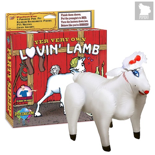 Козочка надувная Lovin' Lamb, цвет белый - Pipedream