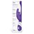Фиолетовый стимулятор G-точки с клиторальным отростком The G-spot Rabbit - 22 см, цвет фиолетовый - The Rabbit Company