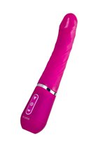 Розовый нереалистичный вибратор Ailighter Smart Telescopic Lover - 27,1 см., цвет розовый - Ailighter