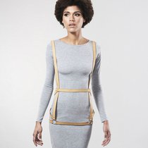 Бежевая упряжь ARROW DRESS HARNESS, цвет бежевый - Bijoux Indiscrets