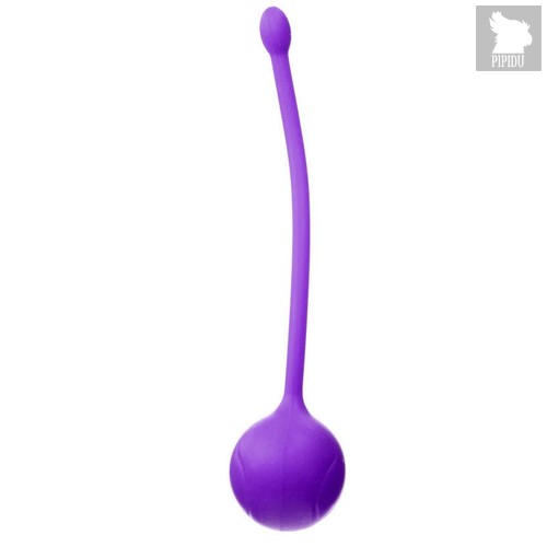 Фиолетовый металлический шарик с хвостиком в силиконовой оболочке, цвет фиолетовый - Eroplant