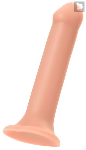 Телесный фаллос на присоске Silicone Bendable Dildo XL - 20 см., цвет телесный - Strap-on-me