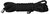 Чёрная веревка для бондажа Kinbaku Mini - 1,5 м., цвет черный - Shots Media