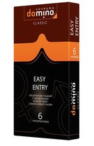Презервативы с увеличенным количеством смазки DOMINO Easy Entry - 6 шт. - LUXLITE