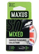 Презервативы в пластиковом кейсе MAXUS AIR Mixed - 3 шт. - maxus