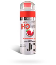 Лубрикант на водной основе с ароматом клубники JO Flavored Strawberry Kiss - 120 мл - System JO