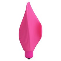 Розовый вибростимулятор в форме раковины Nicole, цвет розовый - Baile