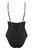 Слитный женский купальник Beverelle со шнуровкой, цвет черный, XL - Obsessive