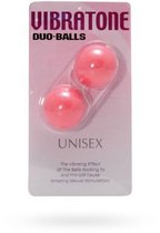 Розовые вагинальные шарики Vibratone DUO-BALLS, цвет розовый - Seven Creations