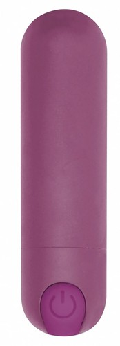 Фиолетовая перезаряжаемая вибропуля 7 Speed Rechargeable Bullet - 7,7 см., цвет фиолетовый - Shots Media