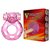 Розовое эрекционное кольцо с вибрацией Pink Bear, цвет розовый - Baile
