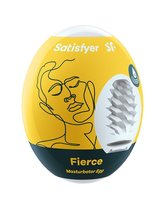 Мастурбатор-яйцо Satisfyer Fierce Mini Masturbator, цвет белый - Satisfyer