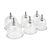 Набор из 6 вакуумных банок с насосом Erotic Suction Cupping Set, цвет прозрачный - Lux Fetish