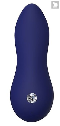 Синий клиторальный стимулятор ZELUS - 11 см., цвет синий - Dream toys