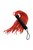 Красно-черный флоггер из веревки TOYFA Theatre - 48,5 см, цвет красный/черный - Toyfa