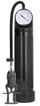 Черная вакуумная помпа с манометром Deluxe Pump With Advanced PSI Gauge, цвет черный - Shots Media
