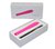 Металлический вибратор CiCi с силиконовой насадкой, цвет розовый - Nalone