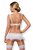 Женственный комплект Julitta из 4 предметов, цвет белый, размер L-XL - Obsessive
