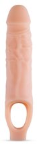 Телесный реалистичный фаллоудлинитель 9 Inch Silicone Cock Sheath Penis Extender - 22,86 см., цвет телесный - Blush Novelties