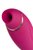 Ярко-розовый вибратор Danvi с вакуум-волновой стимуляцией, цвет розовый - Jos