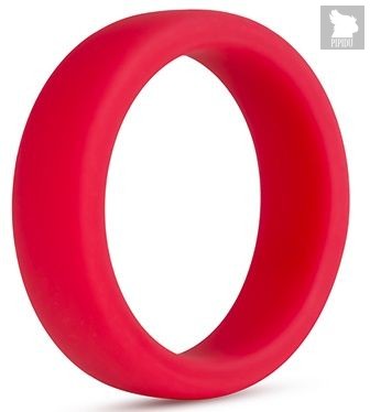 Красное эрекционное кольцо Silicone Go Pro Cock Ring, цвет красный - Blush Novelties