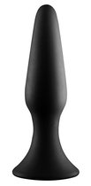 Черная анальная пробка METAL BALL BUTT PLUG - 15 см., цвет черный - Dream toys
