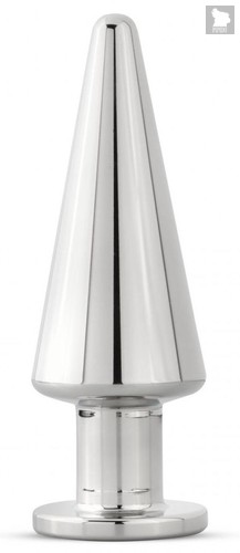 Серебристая анальная пробка Sinner Metal Pointy Buttplug - 11,5 см. - EDC Wholesale