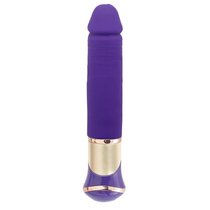 Фиолетовый перезаряжаемый вибратор ECSTASY Deluxe Greedy Dong - 19,5 см., цвет фиолетовый - Howells