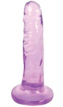Фиолетовый фаллоимитатор Slim Stick Dildo - 15,2 см., цвет фиолетовый - XR Brands