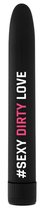 Черный гладкий вибромассажер Feelgood Vibe #Sexy dirty love - 17,2 см., цвет черный - Shots Media