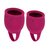 Набор менструальных чаш Natural Wellness Peony 4000-03lola, цвет красный - Lola Toys