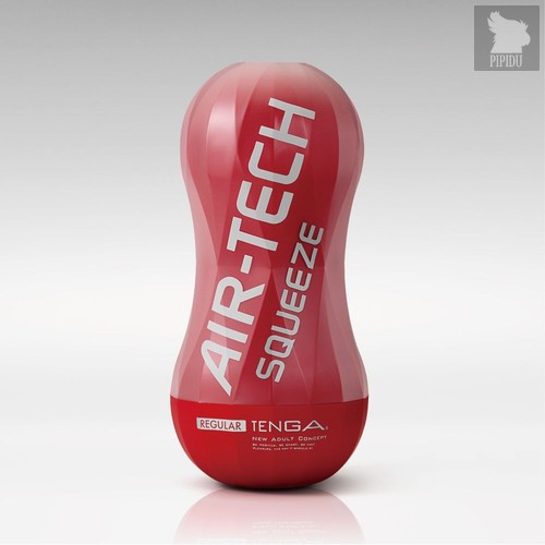 Мастурбатор AIR-TECH Squeeze Regular, цвет красный - Tenga