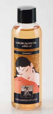 Съедобное массажное масло с ароматом корицы - 100 мл - Shiatsu by HOT